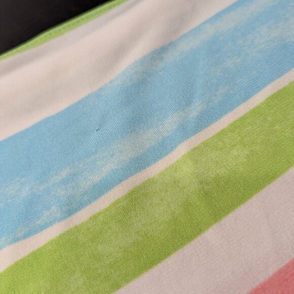 Ruby Rd. Women's Colorful Striped Kimono Sleeve Blouse, Size Large - Picture 15 of 16